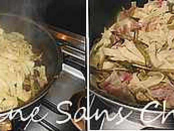 Tagliatelles aux asperges et jambon cru - Préparation etape 6