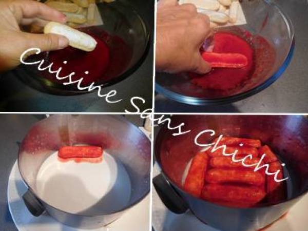 Tiramisu framboises - Préparation etape 9