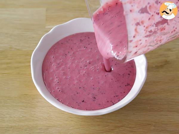 Smoothie Bowl aux fruits rouges - Préparation etape 2
