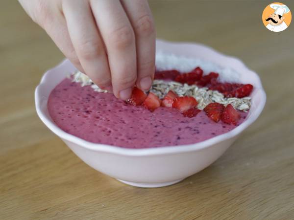 Smoothie Bowl aux fruits rouges - Préparation etape 3