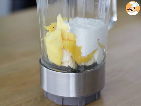 Smoothie bowl mangue banane - Préparation etape 1