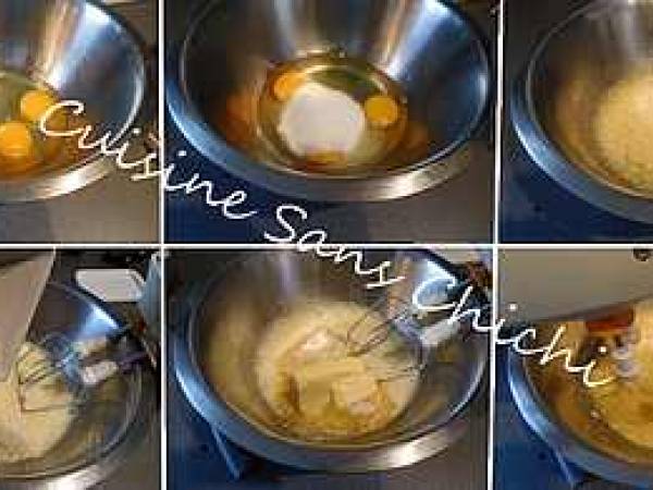 Gâteau cerises amandes et cannelle - Préparation etape 2