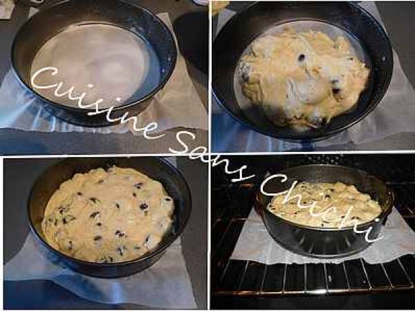 Gâteau cerises amandes et cannelle - Préparation etape 6