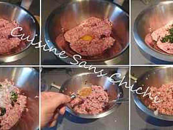 Boulettes d'agneau bolognaise - Préparation etape 3