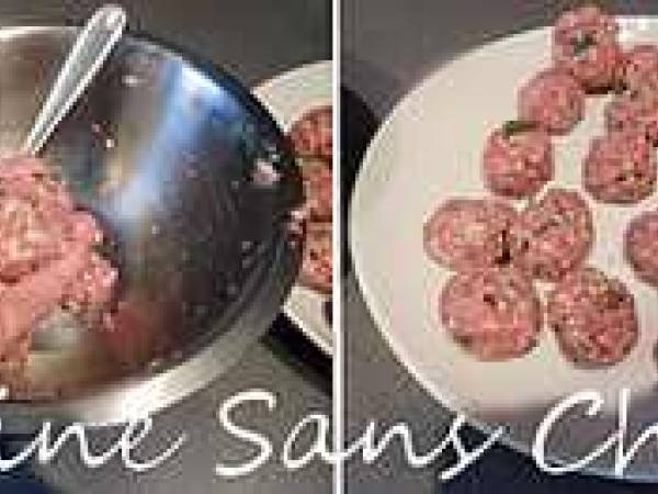 Boulettes d'agneau bolognaise - Préparation etape 4
