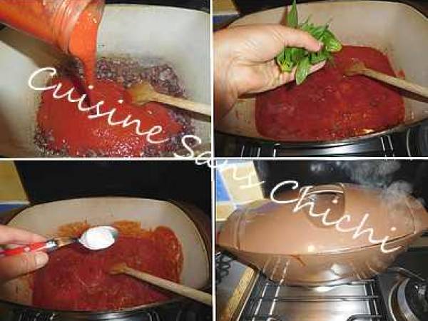 Boulettes d'agneau bolognaise - Préparation etape 7