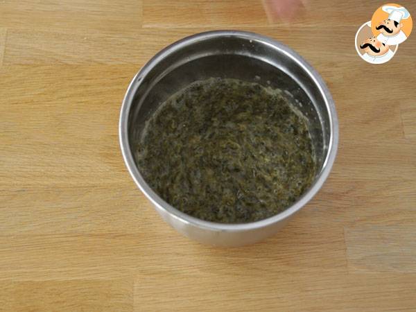 Roulés aux épinards, jambon, fromage frais - Préparation etape 2