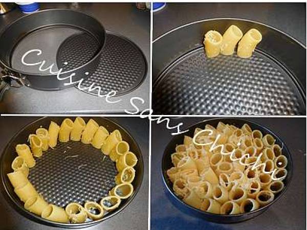 Gâteau de pâte rigatoni, bolognaise et ricotta - Préparation etape 9