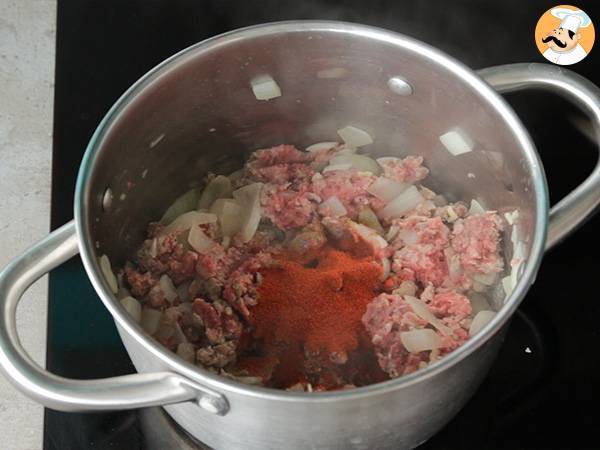 Chili con carne mexicain - Préparation etape 2
