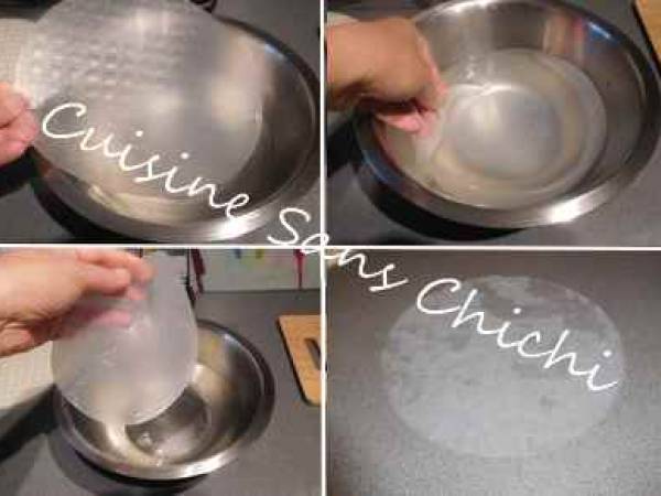 Rouleaux de printemps, avocat, carotte, crevette - Préparation etape 4