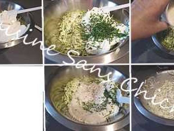 Cannelloni au jambon cru et courgette - Préparation etape 3