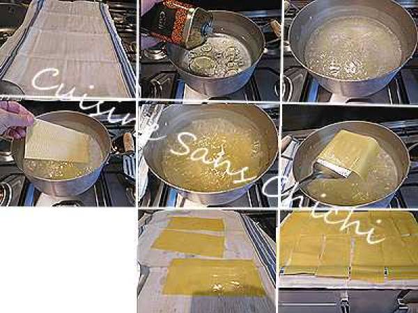 Cannelloni au jambon cru et courgette - Préparation etape 4