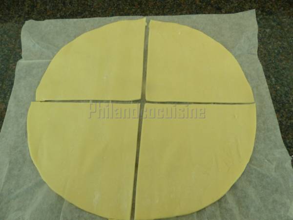 Feuilletés tressés aux mirabelles - Préparation etape 2