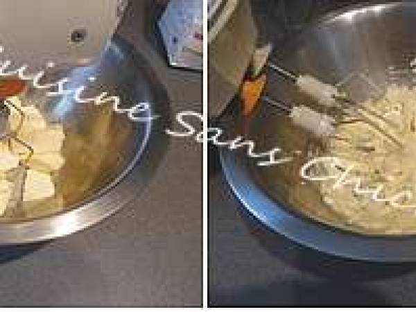 Gâteau moelleux aux pêches - Préparation etape 2