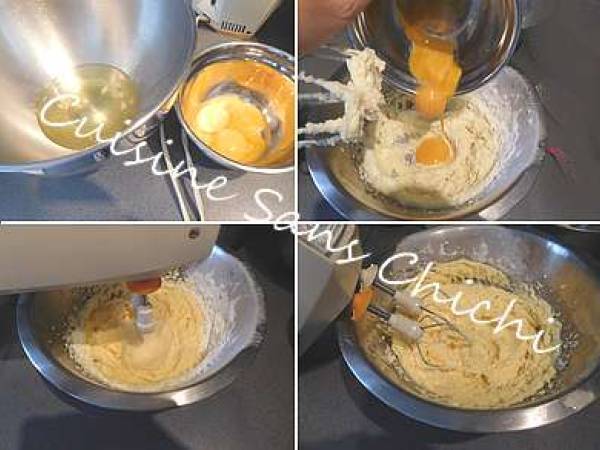 Gâteau moelleux aux pêches - Préparation etape 4