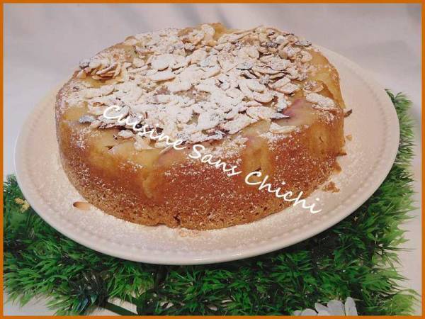 Gâteau moelleux aux pêches - Préparation etape 12