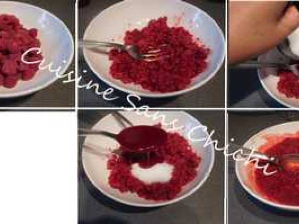 Verrines de tiramisu aux framboises et spéculoos. - Préparation etape 2