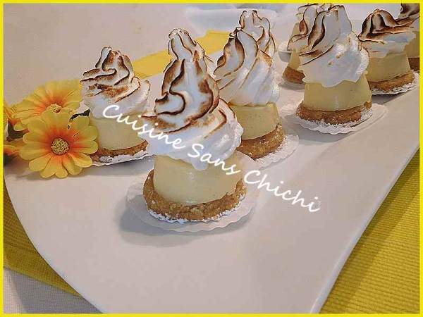 Mini tartelettes au citron, meringuées, sans cuisson. - Préparation etape 10