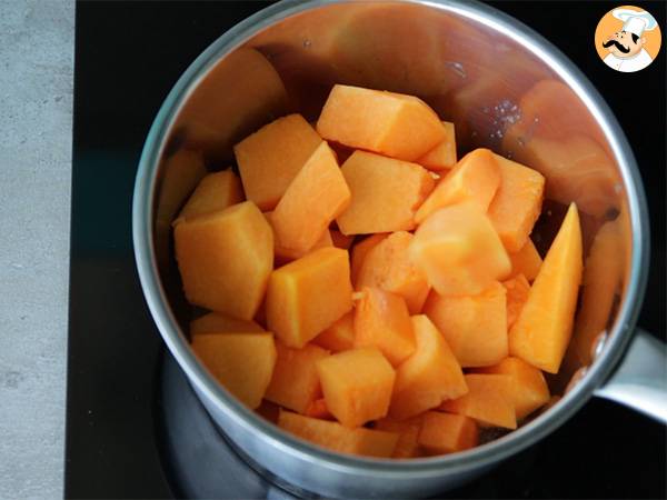 Tarte au potiron - Préparation etape 1