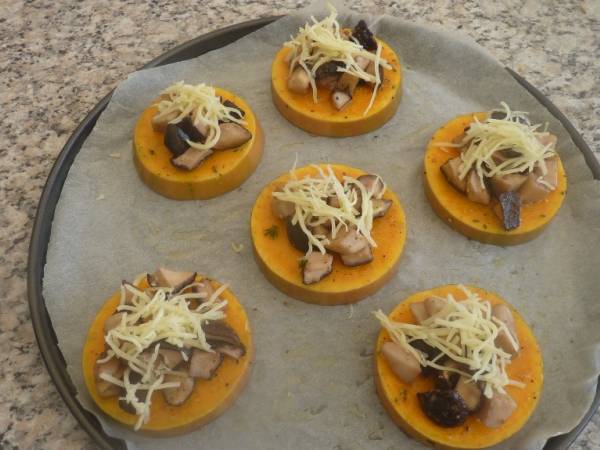 Butternut aux cèpes (ou au chorizo ou aux lardons) - Préparation etape 7