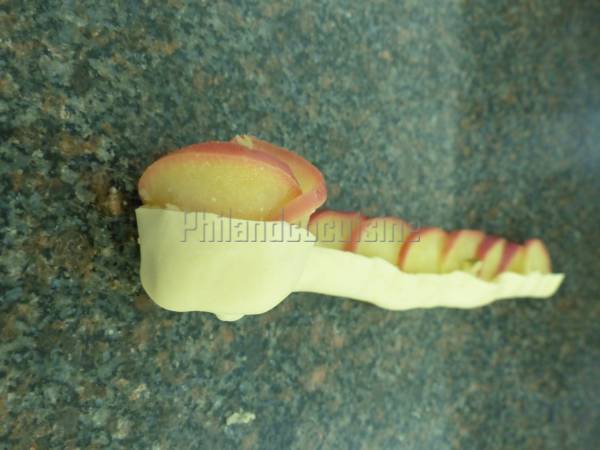 Roses feuilletées aux pommes et à la crème d'amande - Préparation etape 6