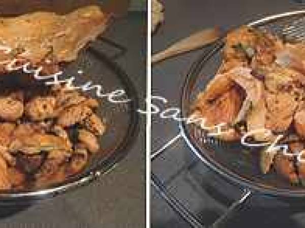 Risotto aux sanguins. - Préparation etape 1