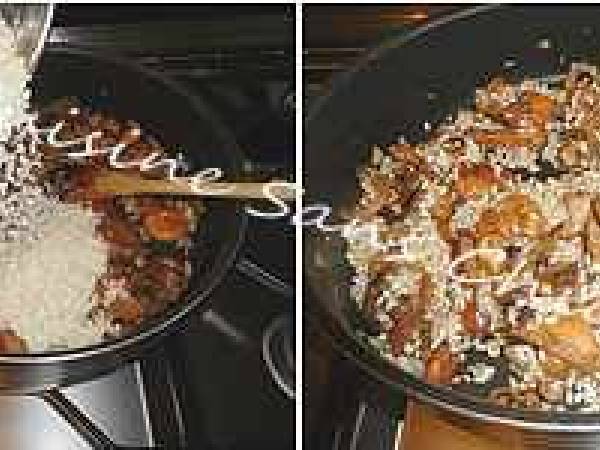 Risotto aux sanguins. - Préparation etape 5