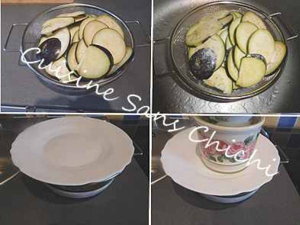Pâtes siciliennes aux aubergines, tomates et ricotta - Préparation etape 3