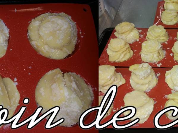 Mille-feuilles de pommes de terre au parmesan - Préparation etape 3