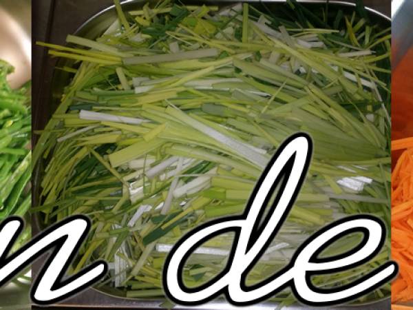 Achard de légumes - Préparation etape 1