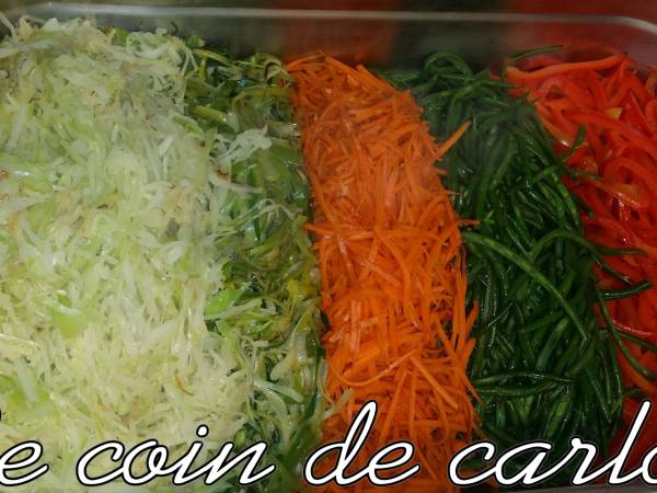 Achard de légumes - Préparation etape 3