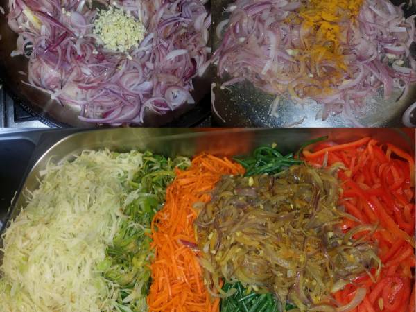 Achard de légumes - Préparation etape 4