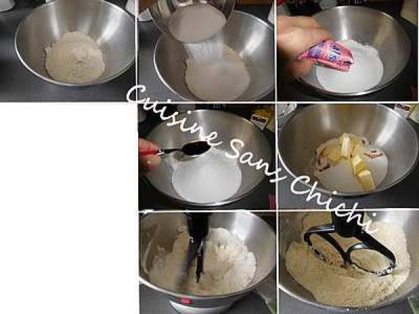 Dessert d'automne aux pommes, glaçage miroir caramel. - Préparation etape 1