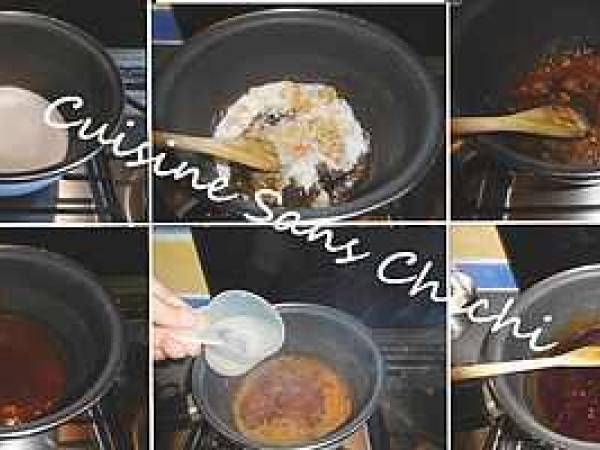 Dessert d'automne aux pommes, glaçage miroir caramel. - Préparation etape 14