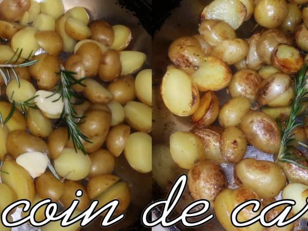 Pommes grenailles sautées au romarin - Préparation etape 3