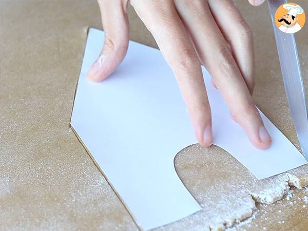 Maison en pain d'épices pour Noël - Préparation etape 3