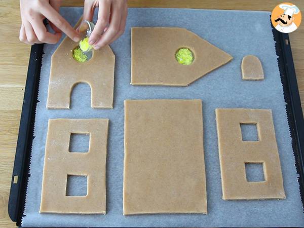 Maison en pain d'épices pour Noël - Préparation etape 4