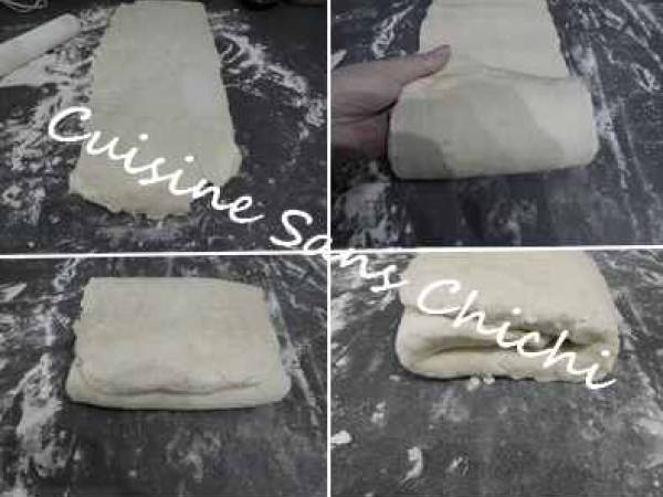 Galette des rois, à la crème d'amandes, pâte feuilleté maison - Préparation etape 6