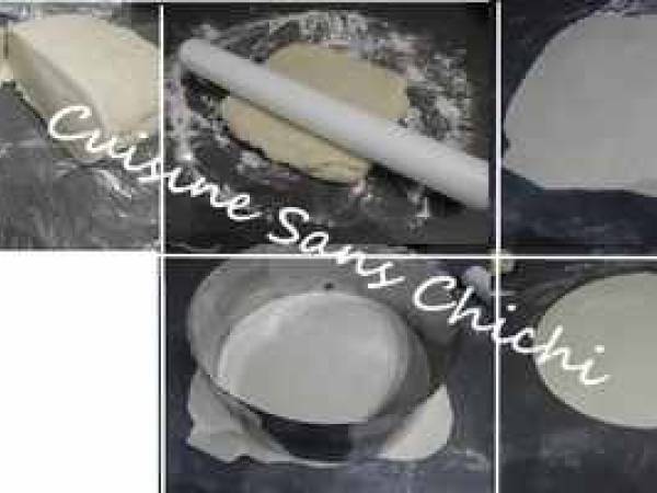 Galette des rois, à la crème d'amandes, pâte feuilleté maison - Préparation etape 12