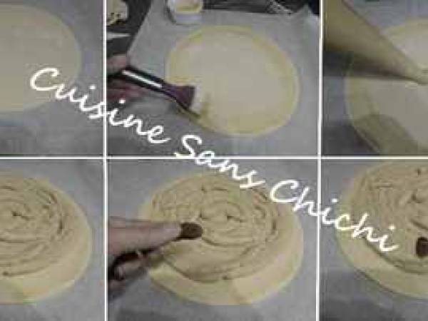 Galette des rois, à la crème d'amandes, pâte feuilleté maison - Préparation etape 13
