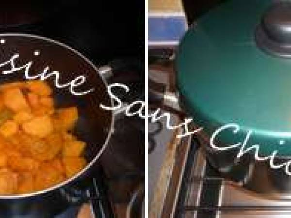 Mini-cocottes de potiron au fromage de chèvre frais. - Préparation etape 3