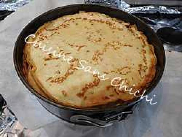 Gâteau de crêpes au chocolat et pâte à tartiner. - Préparation etape 11