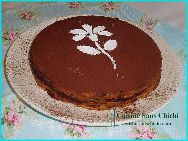 Gâteau de crêpes au chocolat et pâte à tartiner. - Préparation etape 13