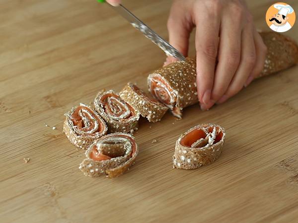 Roulés de sarrasin au saumon - Préparation etape 4