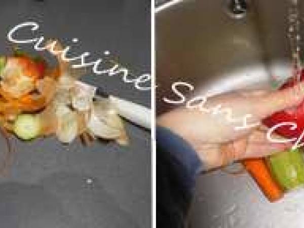 Nouilles sautées au wok, crevettes marinées et petits légumes croquants. - Préparation etape 3