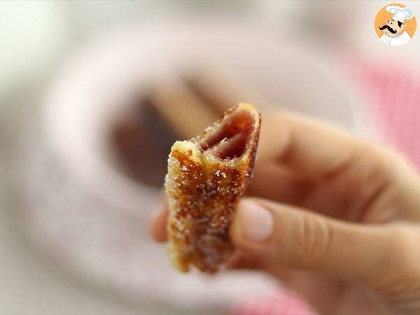 Wraps de pain de mie à la confiture - Préparation etape 5