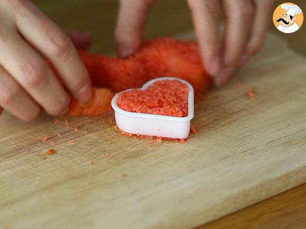 Gâteau surprise pour la Saint Valentin - Préparation etape 4
