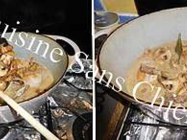 Gigolettes de lapin aux champignons de Paris. - Préparation etape 7