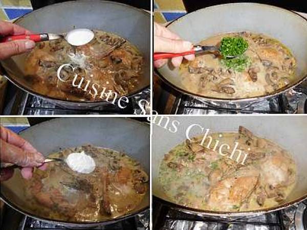 Gigolettes de lapin aux champignons de Paris. - Préparation etape 8