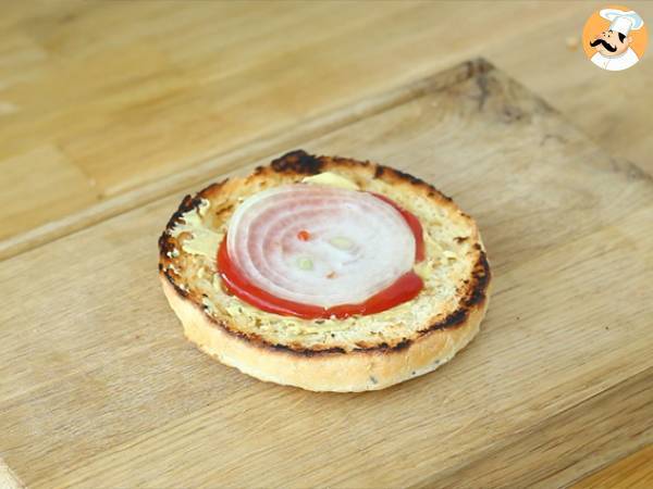 Burger végétarien aux haricots rouges - Préparation etape 6